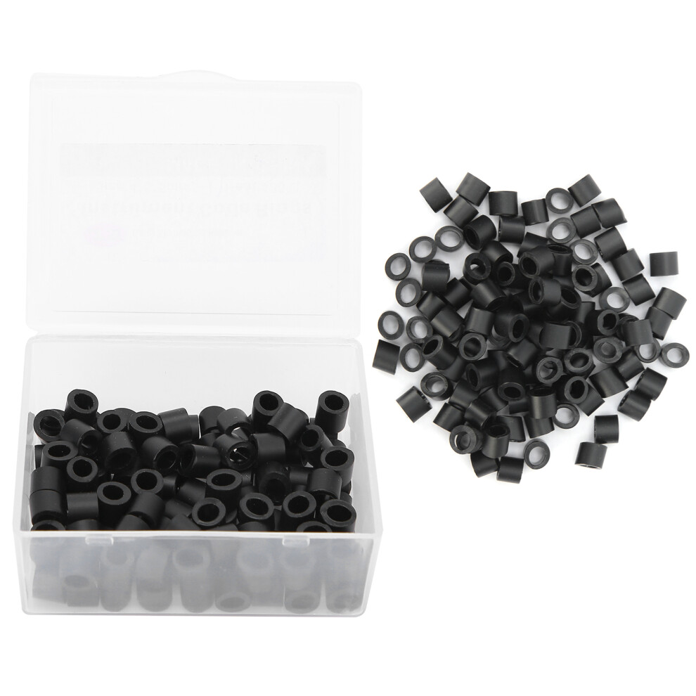 Black Durable Silicone Dental Code Rings 100Pcs For Orthodontic Tools