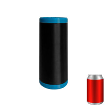 Blikjeskoelhouder voor 12oz blikjes Dubbele bekerhouder-Blauw
