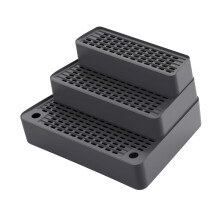 Permanent ABS Multiple Puss Waste Box Step Against-Light Grey