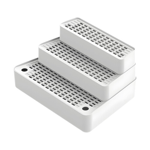 Modern Puss Waste Box Step Trilaminar Plan Against Slip-White