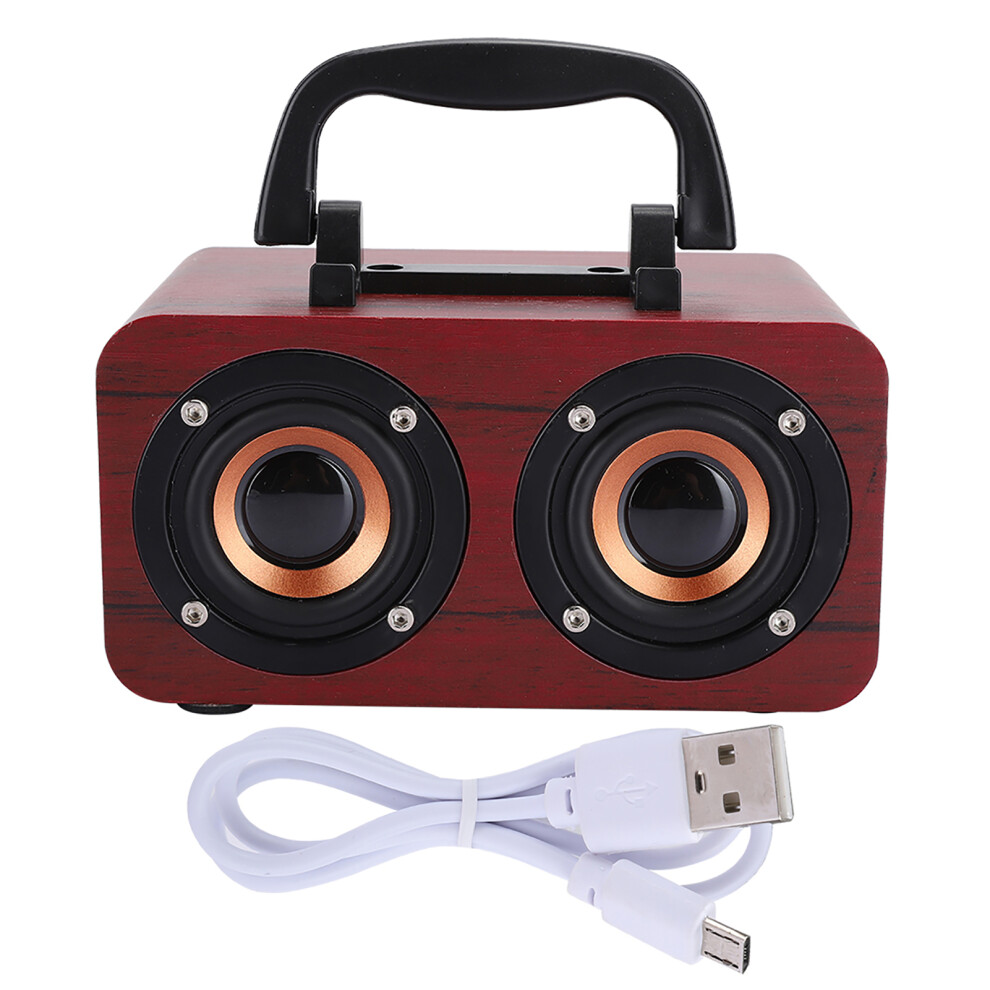 Premium Wooden Bluetooth Speaker Superior Sound Quality Stereo Loudspeakers Advanced Bluetooth Technology Dual High-Performance Drivers For Home 9358999950020