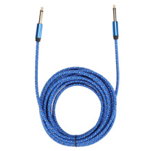 Cabo de áudio balanceado TRS para instrumentos, com blindagem dupla, condutor de cobre de alta qualidade, desempenho estável e acessórios de