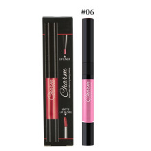 Lippenstift für Damen in 1 Farbe, handliche Verpackung, langanhaltende Farbe, feuchtigkeitsspendender Lippenstift, Doppelkopf-Design, natürliche