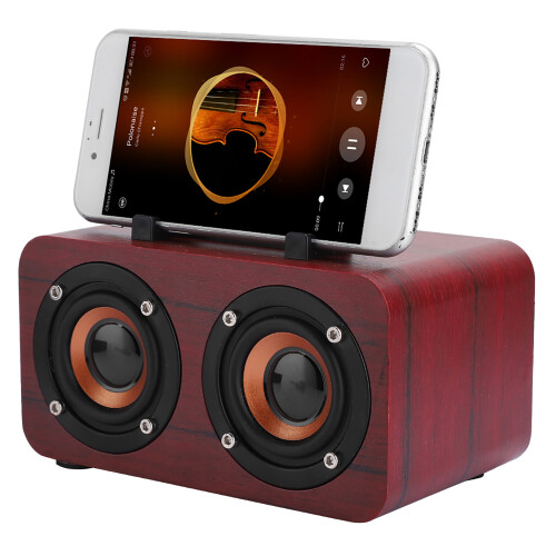 Ξύλινο ηχείο Bluetooth κορυφαίας ποιότητας Στερεοφωνικά ηχεία ανώτερης ποιότητας 2