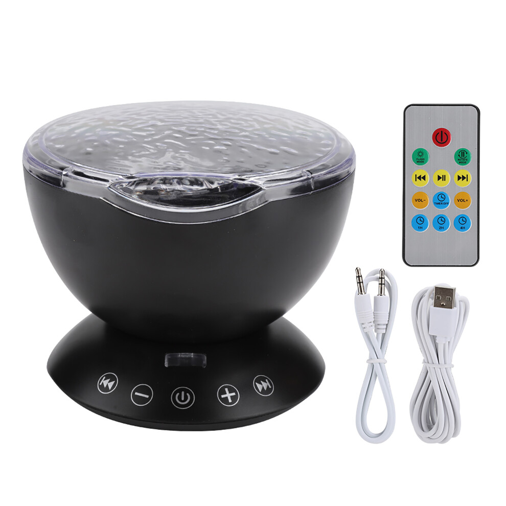 Ocean Night With Sounds Machine, Led Projector With Mini Speaker For Versatile Settings, 7 Projection Modes With Different Color Combinations Light