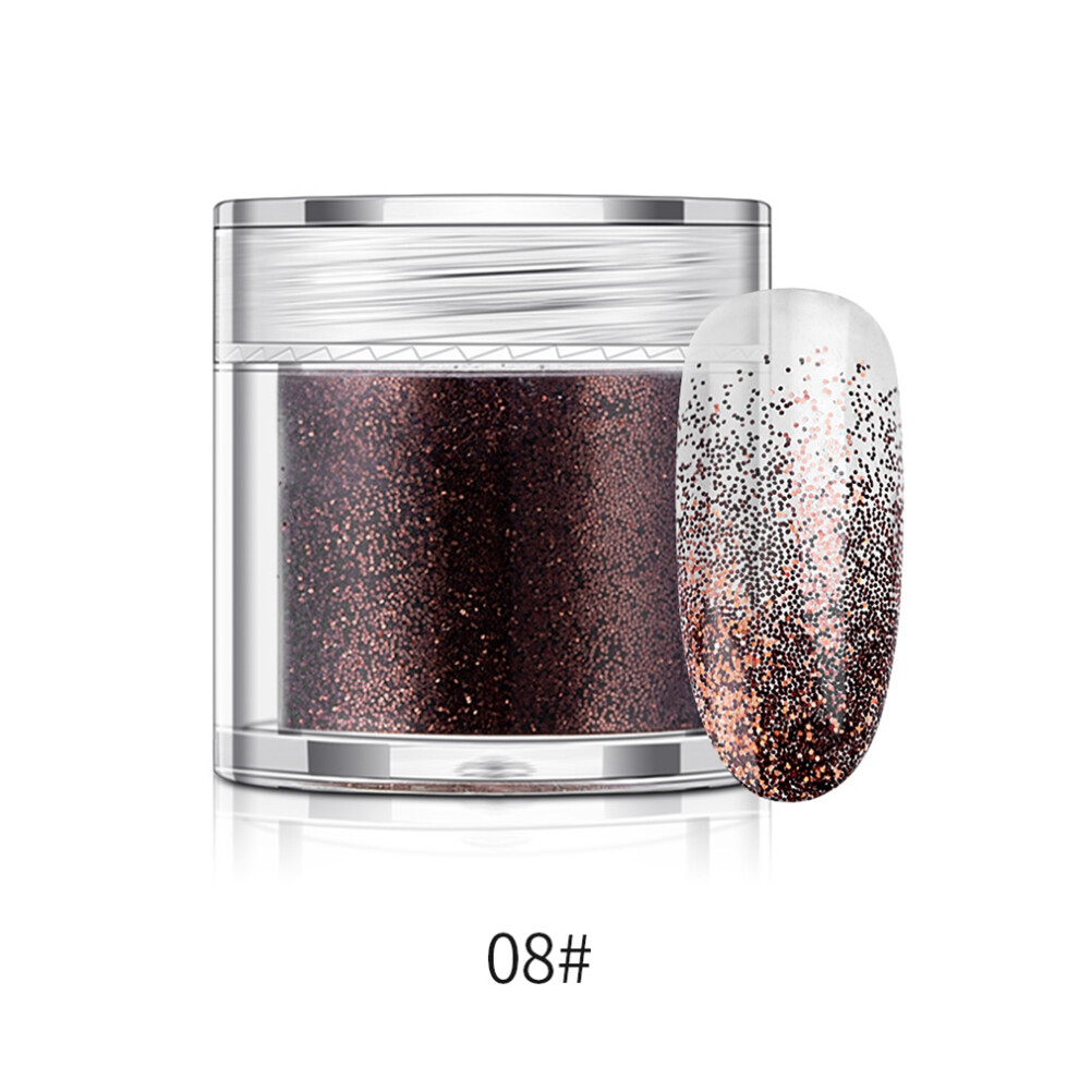 Professional Salon Use Dip Powder Glitter, Home Use, Brilliant Eye Makeup Finish, 10G, Berry Blue Glitter, Sequin Nail Dipping Powder, Odor Free, Wat