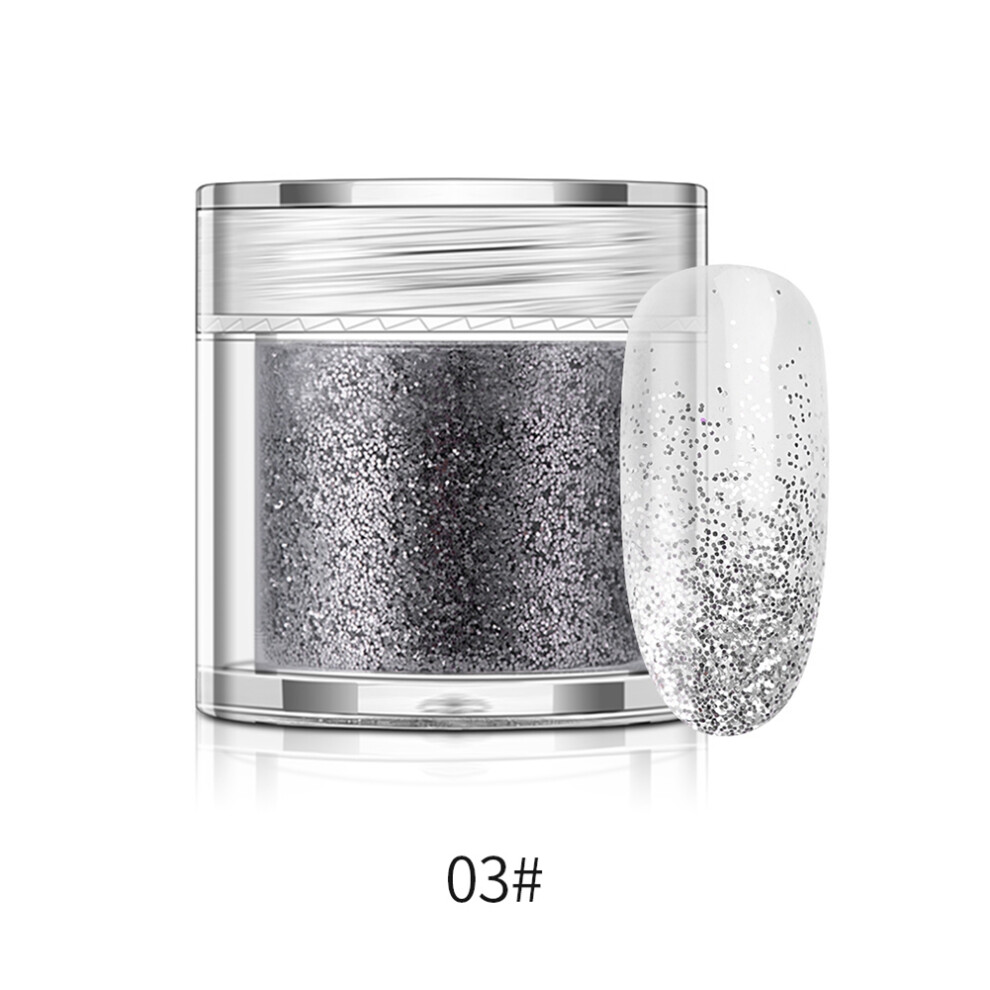 Professional Salon Use Dip Powder Glitter, Home Use, Brilliant Eye Makeup Finish, 10G, Berry Blue Glitter, Sequin Nail Dipping Powder, Odor Free, Wat