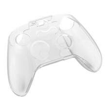 Custodia protettiva in silicone per controller Xbox, custodia rigida protettiva con design antiscivolo, custodia trasparente in cristallo per