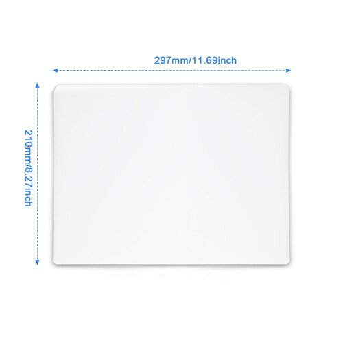 Magnetisches Whiteboard für Kühlschrank – A3 & A4, weiches Magnetmaterial, abwischbar ohne Geisterbildung White A4 1