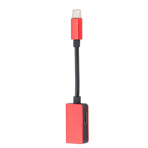 Φορητός προσαρμογέας ακουστικών USB C με ανθεκτικό, ελαστικό καλώδιο και 2