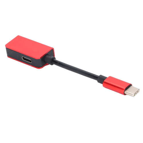 Φορητός προσαρμογέας ακουστικών USB C με ανθεκτικό, ελαστικό καλώδιο και 1