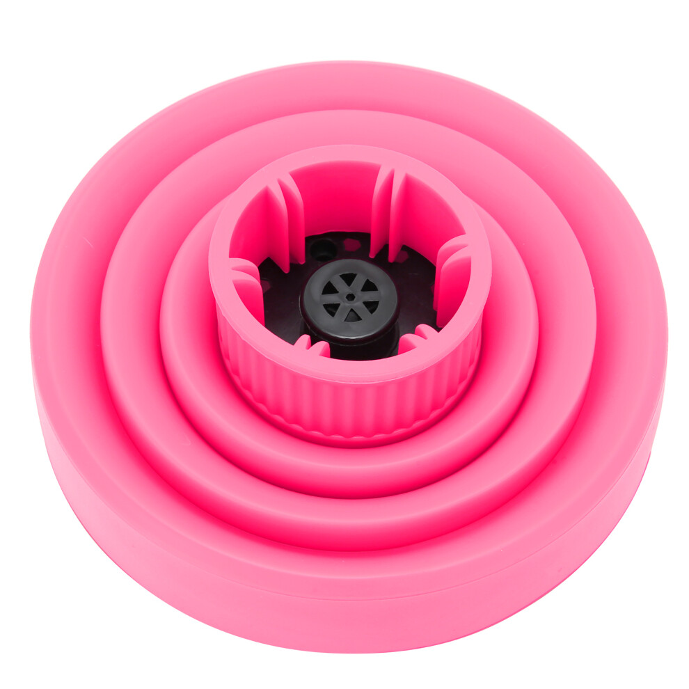 Unisex Pink Compact Travel Hair Dryer Diffuser In For Perfect Curly Hairstyles