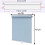 Retractable Blackout Roller Blind Automatic Shade Balcony Window Heat Insulation 100cm X 200cm 2