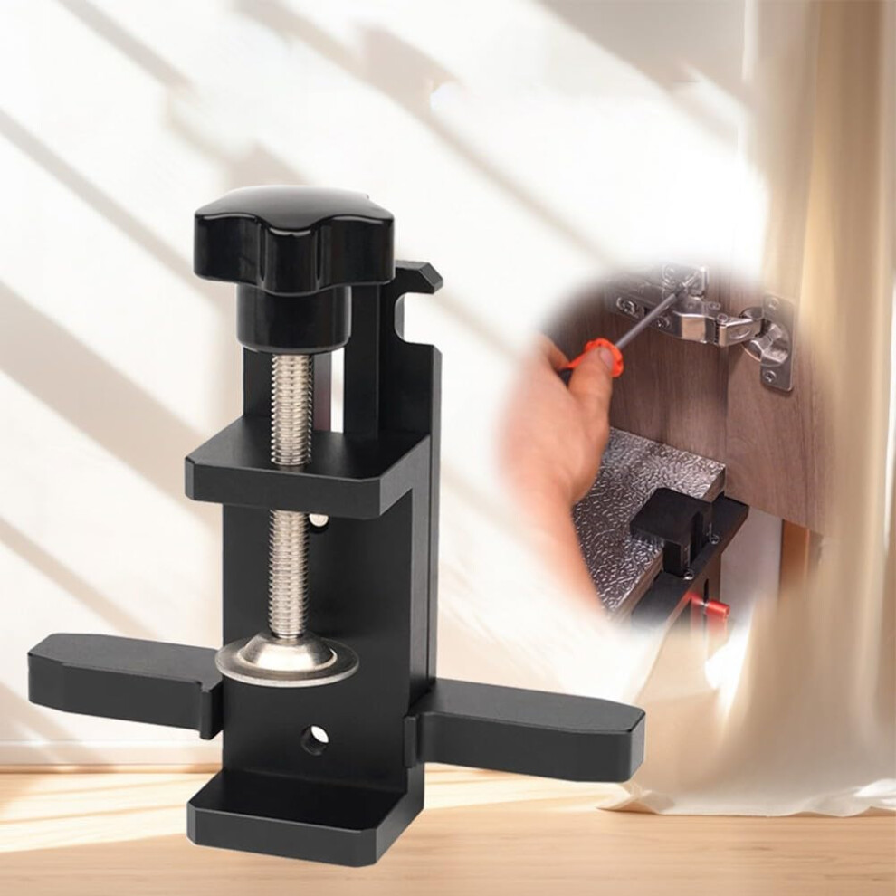 Cabinet Door Installation Tool With Adjustable Height 052Mm Aluminum Alloy Alignment Jig 9189345528996