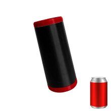 Colorful Insulated Can Holder for 12oz Can Offers Secure-Red