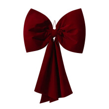 Velvets Valentinstag-Schleifen-Ornament,-Burgunderrot 80cm