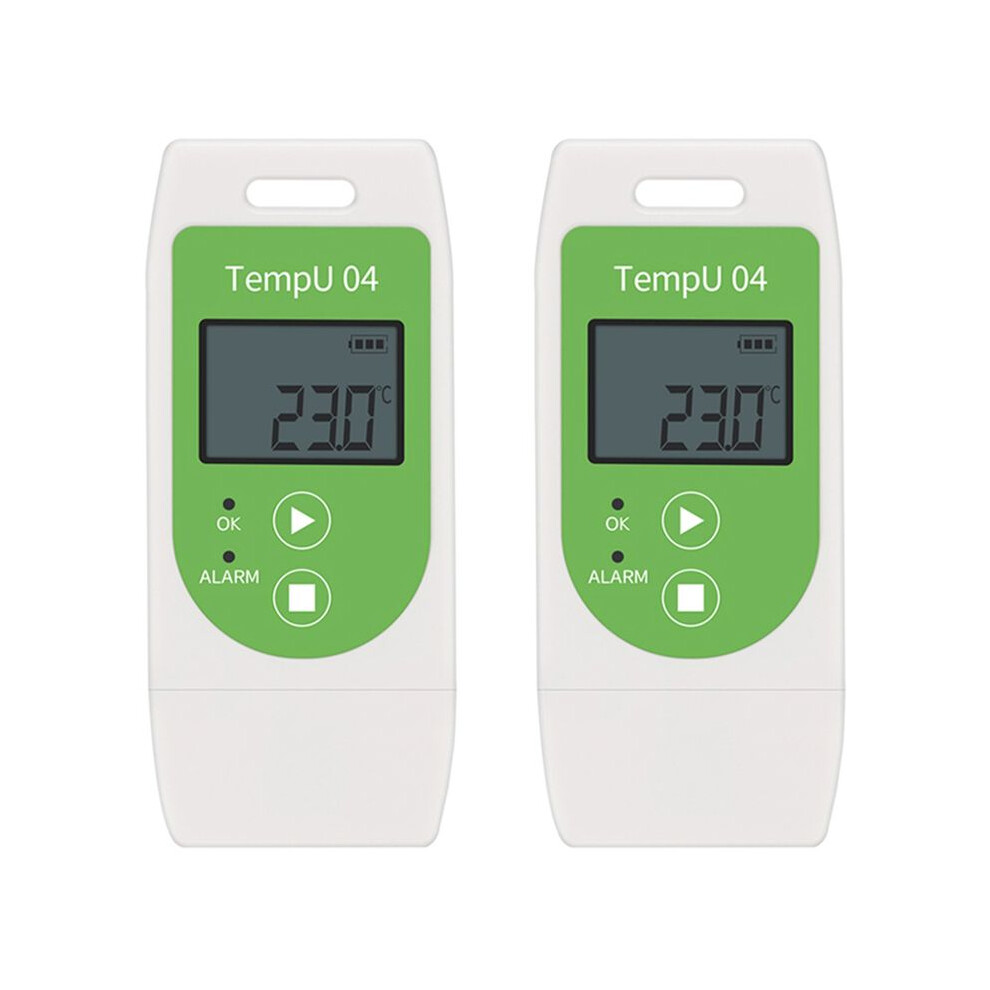 2X TempU04 USB Temperature Data Logger Recorder with 32000 Points Capacity Reusable TEMP Data Logger 30%OFF