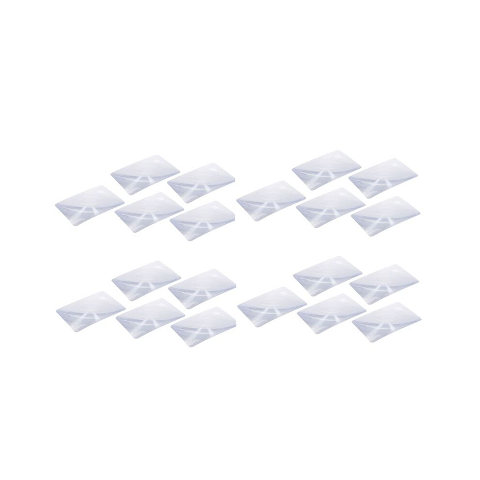 20pcs Magnifier Fresnel Lens Page 3x Magnifying Sheet 180x120x0.5mm