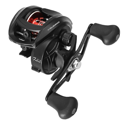 Moulinet baitcasting 17+1 7.2:1 Noir/Rouge 14x12x7.7cm 2