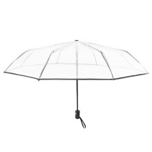 Parapluie transparent Parapluie automatique a pluie pour des femmes et des hommes Parapluie automatique de pluie Parapluie transparent de style pliant