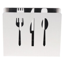 Stainless Steel Tissue Holder Wall Mounted Napkin Box with Floral HollowOut Design for Kitchen and Dining