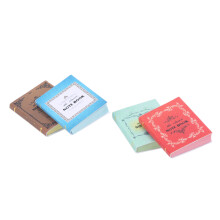 4 Stück Miniatur-Puppenhausbücher, 25x19x3 mm, Papierzubehör