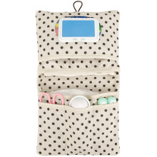Diaper Caddy Organizer 8.66x7.09 Inches Portable Basket Handle Bag Multi Pocket Nursery Storage Blue