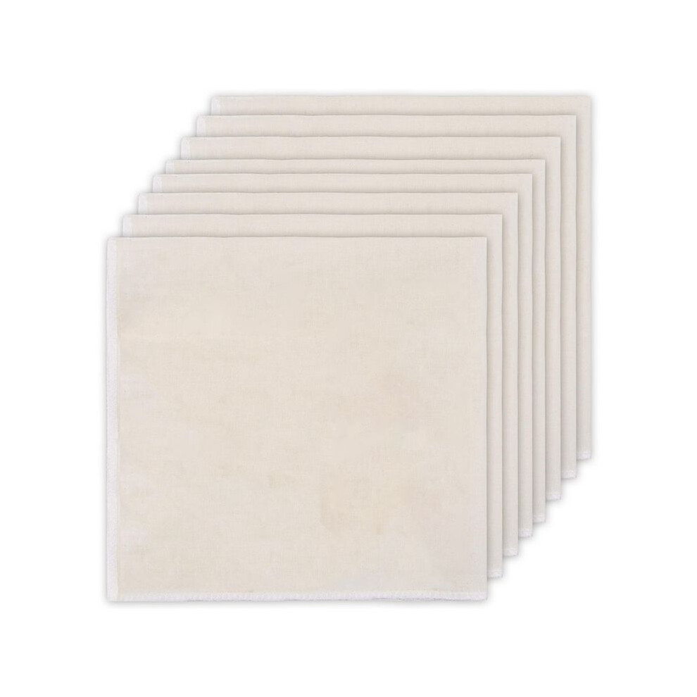8 PCS Reusable Cheese Cloths for Straining, 20x20 Inch Hemmed Organic Cheesecloth, for Coffee Brewing Cooking, Baking