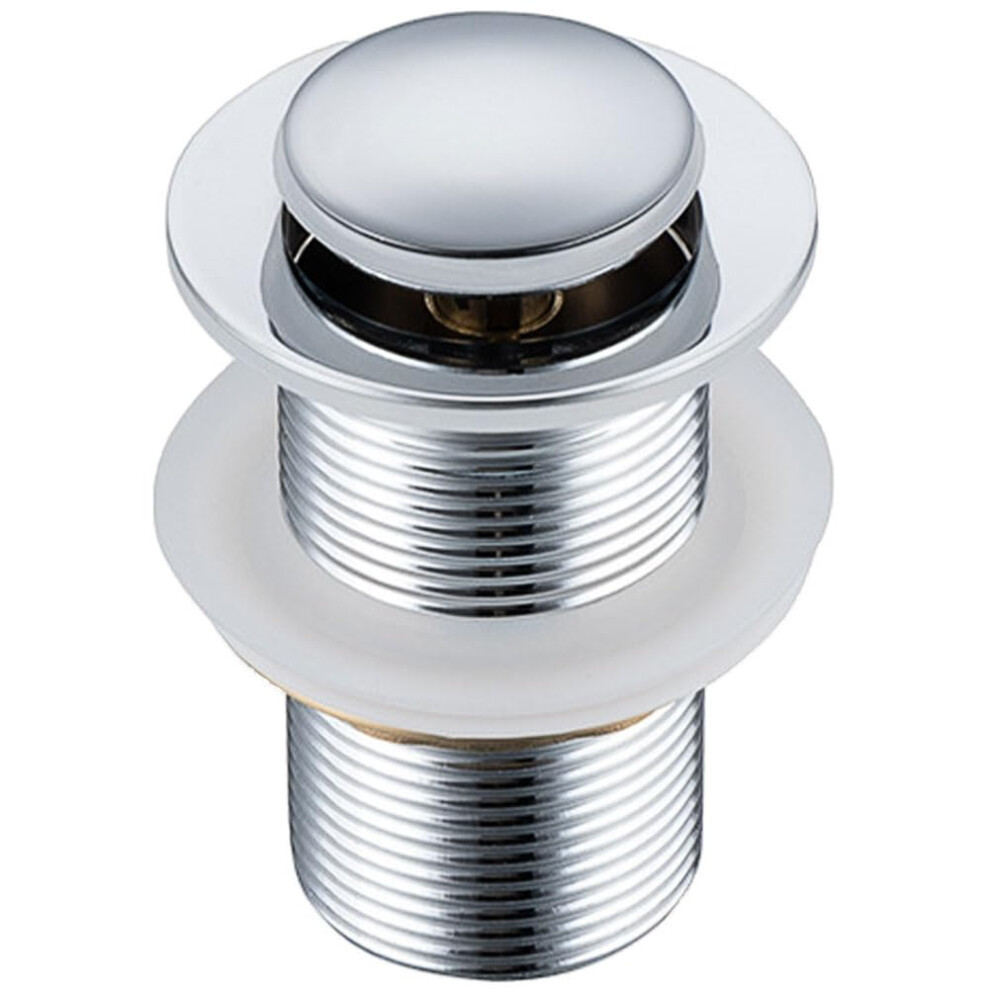 Basin Drain Set With Overflow, Universal Pop Up Valve, Washbasin Drain Kit, Sink Drain Valve With Overflow (No Hole) 9347817491562
