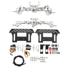 High-quality Material Alloy Front Rear Portal Axles, Heavy Load Jumping Lightweight Design for 1/10 Scale RC Crawler Car Axial SCX10 I II III 90046 90