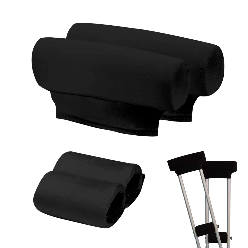 Universal Underarm Crutches Padding Cover, Crutch Pad With Hand Grips, Crutch Cushion, Crutch Accessories