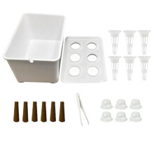 Kit Completo de Cultivo Hidropónico para Jardinería Doméstica, Cultivo Hidropónico de Interior, Kit de Plántulas para Lechuga, Flores y Más B