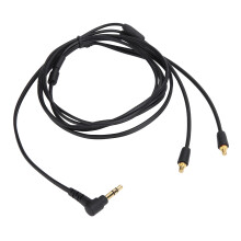 Aftageligt øretelefonkabel med forgyldt MMCX-stik til Shure SE215SE315SE425SE535SE846 Original Fit Accessory Dual Exit Oxygen Free C