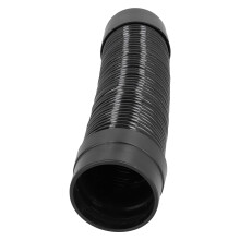 Tuyau de conduit d'air 110 mm x 55 cm noir silencieux ABS+PVC