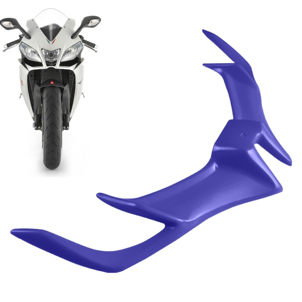 Motorcycle Winglets Fixed Wind Wing Front Fairing Enhancements, Side Spoilers, Dynamic Wing Spoiler Blue 9382693085061