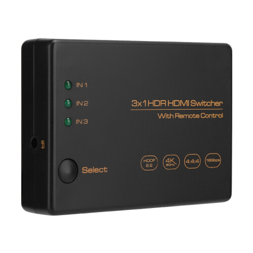 HDMI Switch3Port για την απόλυτη εμπειρία θέασης, HDMI Switcher ευρείας συμβατότητας, 1
