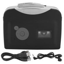 Audio Cassette To MP3 Converter Portable Tape Player Hi Fi Stereo USB Cassette Capture No Computer Required Playback Function Auto Reverse Volume