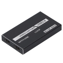 Videooptagelseskort til realtidsoptagelse, højhastighedstransmission HDMI til USB-konverter til streaming og gaming med stærk varmeafledning og stik