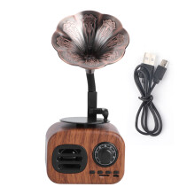 Retro Bluetooth Speaker Portable Wireless Speaker With Crystal Clear Stereo Sound Vintage Decor Mini Portable Speaker Bluetooth 5.0 Technology For Hom