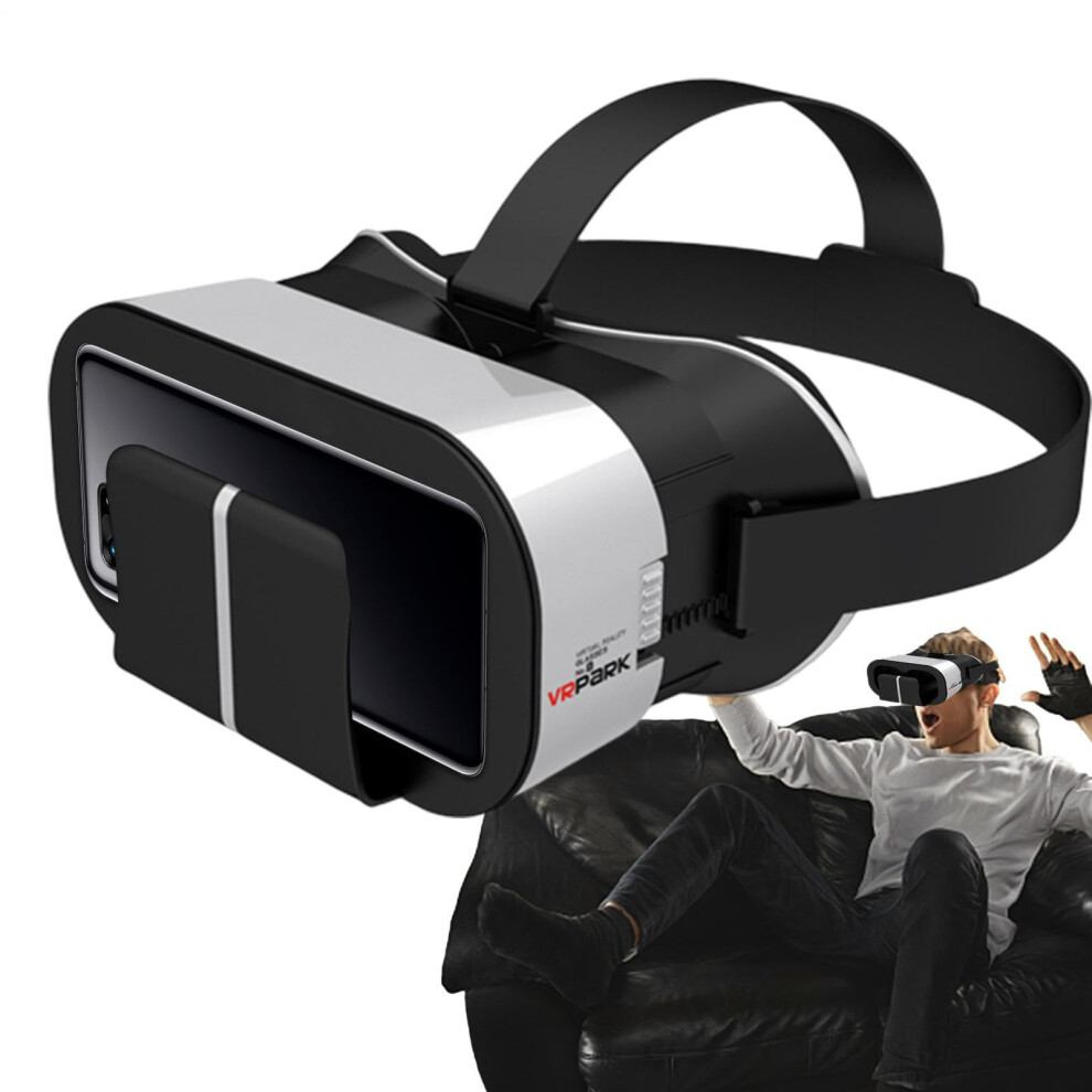 3D Virtual Reality Headset Smartphone Compatible Adjustable Screen Scalable Viewer Display Panoramic Videos Travel Games 9347817377743