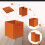 (ORG ) 4x Storage Cube Boxes Clothes Organiser Foldable 2