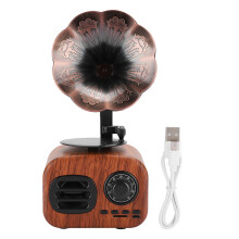Mini Portable Speaker with Compact and Lightweight Build, Support Plug in Card Retro Bluetooth Speaker for FM AUX TF Card, Great Sound Quality Built i