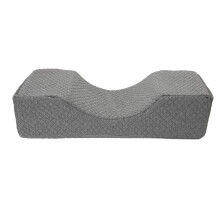 Coussin pour cils avec poche, coussin ergonomique pour salon de beauté spécialisé dans les extensions de cils, coussin en velours doux et mousse