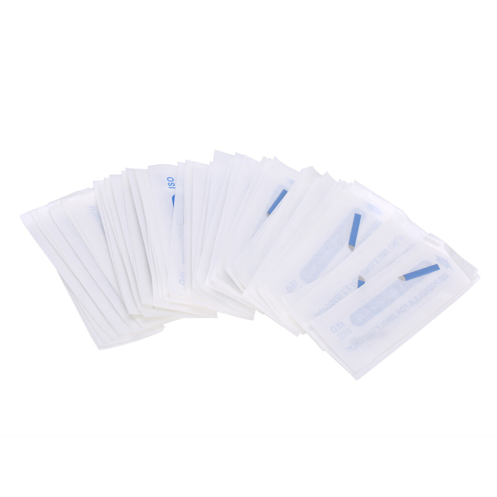 Microblading Needles Permanent Makeup Medical Grade Stainless Steel Blades For Eyebrow Tattooing With Excellent Stability, 50PCS Fine Needle Tips For