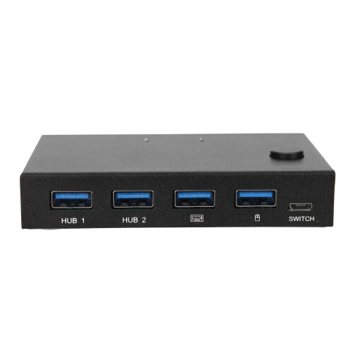Προηγμένος διακόπτης USB για δύο υπολογιστές, εύκολη σύνδεση και λειτουργία, 1