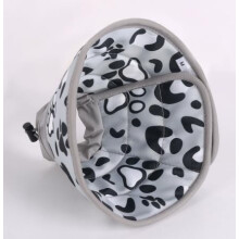 Elizabethan Collar for Cats Soft Adjustable Cone Neck Circumference 1722 cm Stop Licking Lightweight Breathable Grey M