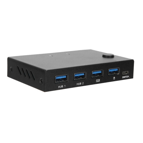 Αποδοτικός διακόπτης USB για δύο υπολογιστές, σταθερή μετάδοση και μεταφορά 2