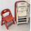 Foldable Stools 55cm Two Pack, Thickened Back Plastic Stool For Children, Folding Back Chair, Shoe Changing Stool 3