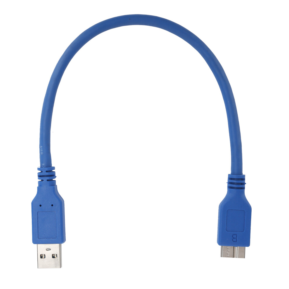 Usba To Microb Usb 3.0 External Hdd Adapter 0.3M 5Gbps Data Speed Blue 7671378607127