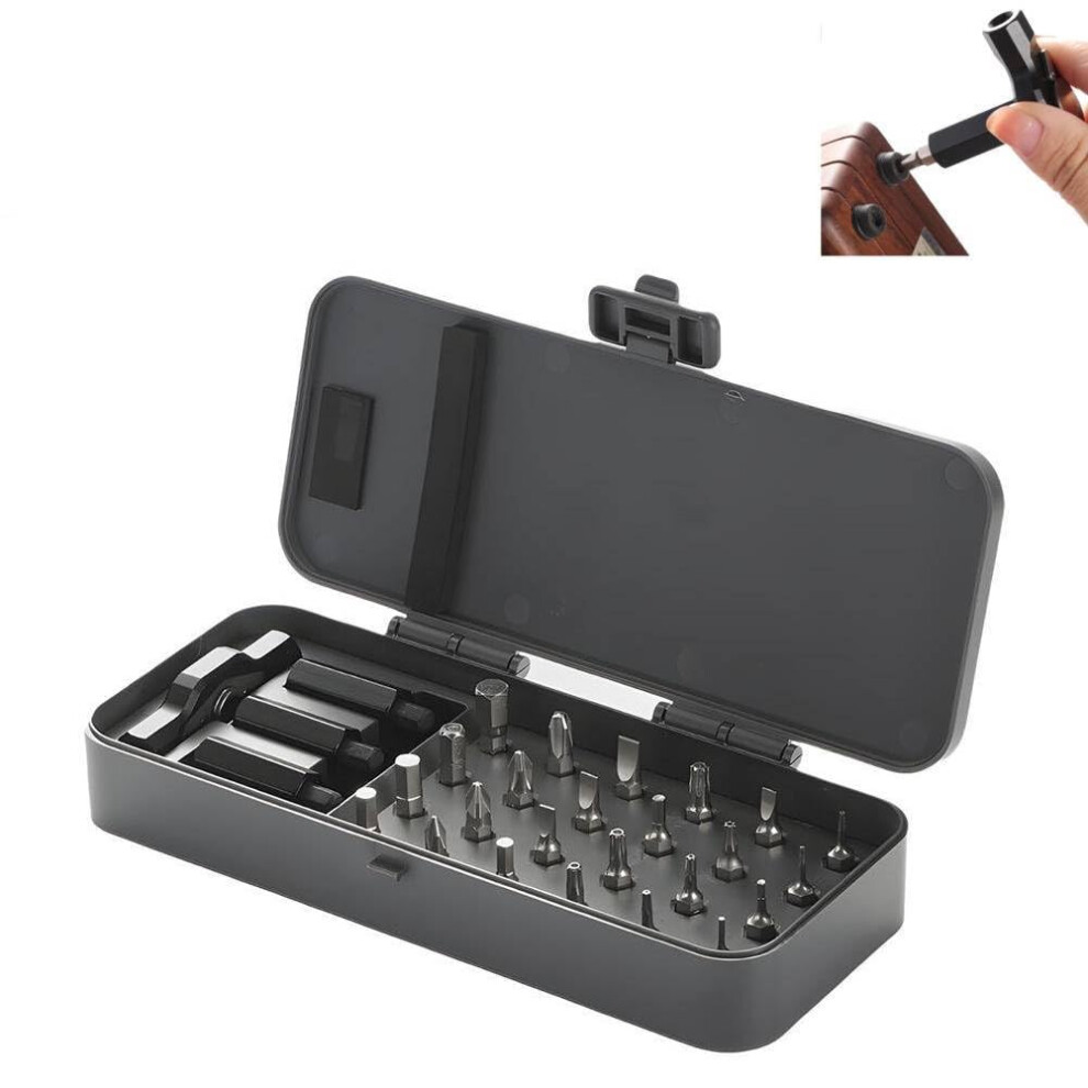 24In1 Ratchet Screwdriver Set With Magnetic Bits And Thandle For Electronics Furniture Bicycle 9189345532269